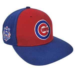 Chicago Cubs Hat Snapback Baseball Cap Blue Red Wool Blend MLB Genuine '47 Brand